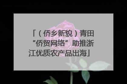 （侨乡新貌）青田“侨贸网络”助推浙江优质农产品出海