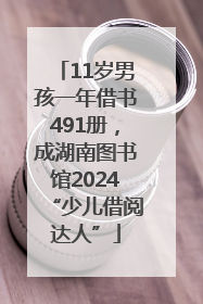 11岁男孩一年借书491册，成湖南图书馆2024“少儿借阅达人”