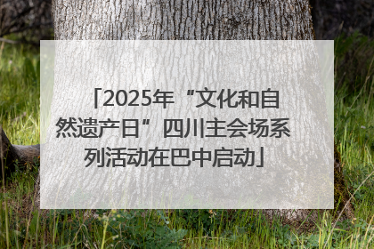 2025年“文化和自然遗产日”四川主会场系列活动在巴中启动