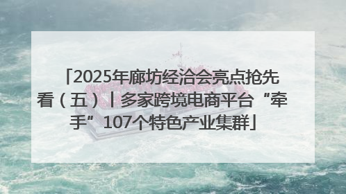 2025年廊坊经洽会亮点抢先看（五）丨多家跨境电商平台“牵手”107个特色产业集群
