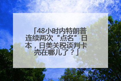 48小时内特朗普连续两次“点名”日本，日美关税谈判卡壳在哪儿了？
