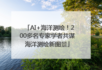 AI+海洋测绘！200多名专家学者共谋海洋测绘新图景
