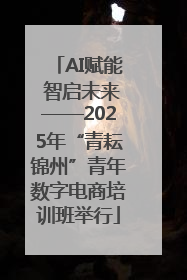 AI赋能 智启未来——2025年“青耘锦州”青年数字电商培训班举行