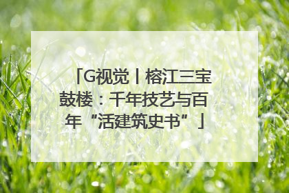 G视觉丨榕江三宝鼓楼：千年技艺与百年“活建筑史书”